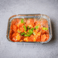 Seasoned fresh salmon cubes