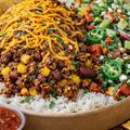 Mexicaanse taco bowl met basmatirijst