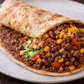 Lahmacun mer Mexicaanse rundergehakt.