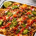 Loaded Mexicaanse nacho's met rundergehakt (Normaal)
