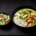 Thaise Groene Curry met Kip & Rijst (pittig)