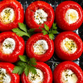 9 gevulde Cherry Paprika's met Romige Kaas