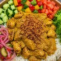 Loaded Chicken Curry Masala Rice Bowl ( halal )