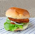 Crispy chicken burger
