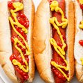 Traditional hot doggy dog menu