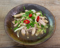 Chicken rice noodle soup