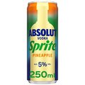 Absolut Vodka and Sprite Pineapple