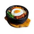 Bibimbap Fried chicken dad's spicy sweet