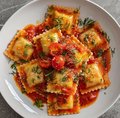 Ravioli ricotta en spinazie