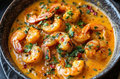 Scampi in pikante tomatensaus roomsaus
