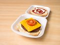 Vegetarische cheeseburger