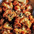 Deep fried cauliflower nuggets