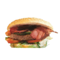 New York bacon burger