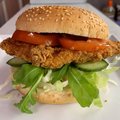 Big royal crunchy chicken burger