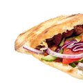 Broodje kebab gekruid
