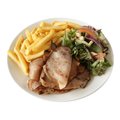 Warm vlees met pangangsaus schotel
