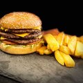 Triple cheeseburger menu
