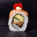 Soft shell salmon roll
