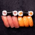 Sushi zalm en tonijn