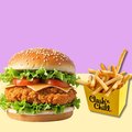 Veggie burger menu
