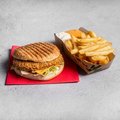 Crispy burger menu