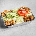 Kapsalon mix kipfilet/garnaal