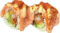 Flamed zalm ebi roll