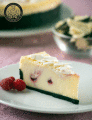 Bistro white chocolate raspberry cheesecake