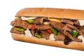Toasted Steak On Brown Panini (8" Sub)