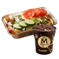Kapsalon döner met Magnum pint 440ml