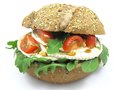 Luxe Geitenkaas, rucola, pijnboompit. en cherrytom.