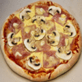 Pizza carbonara