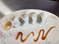 Ebi Tempura Roll on Fire
