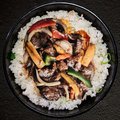 Beef black pepper Rice bowl