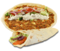 Turkse pizza met Shoarma