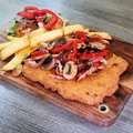 Boeren schnitzel schotel (varkensvlees)