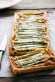 hartige groene asperge taart