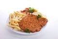 Kipschnitzel menu