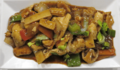 Kip met groenten in gon bao saus en cashewnoten