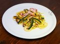 Spaghetti alla Carbonara e zucchine