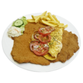 Omelette au Fromage Schnitzel XXL