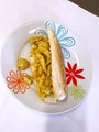 Suriname brood met kip-kerrie