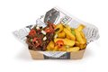 Loaded Fries met pulled pork topping