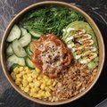 Salmon Teriyaki Poké Bowl