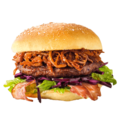 Burger pulled pork