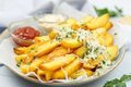 Parmezaanse frites met knoflook