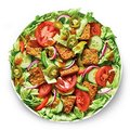 Spicy Vegan Patty Salade