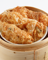 16. Steamed Bean Curd Wraps with Fish Paste 蠔皇菜苗鮮竹卷