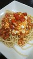 Pasta shrimp saganaki