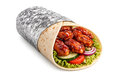 Wrap BBQ-chicken